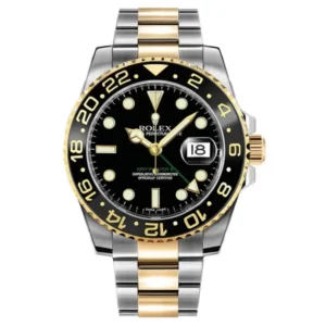 Home rolex gmt master ii two tone black dial 116713ln