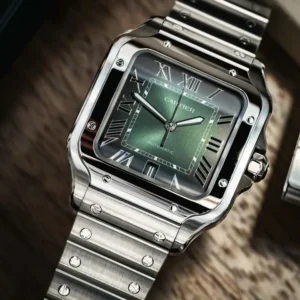 cartier santos green wssa0047