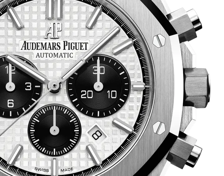 royal oak panda white dial chronograph royal oak panda white dial chronograph